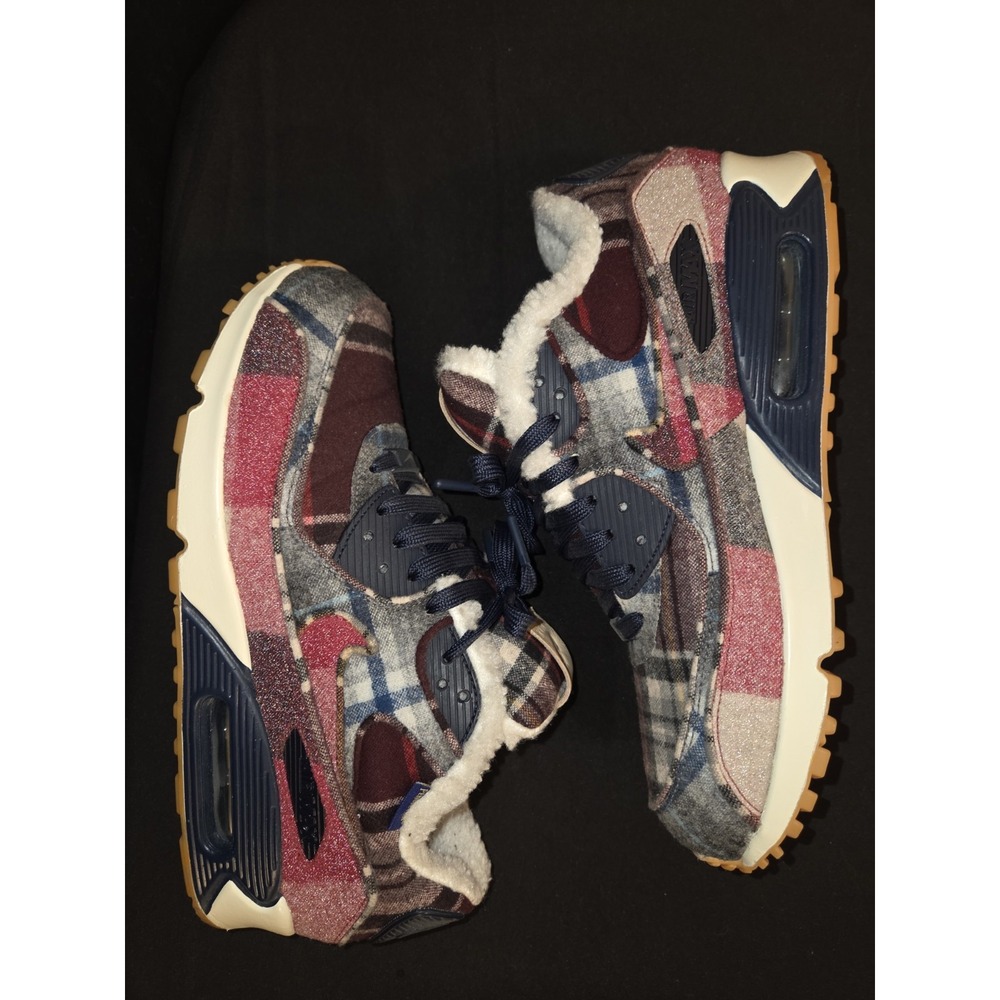 Nike Airmax‎ 90 "pendelton wool" mens 9.5 blue red plaid RARE!